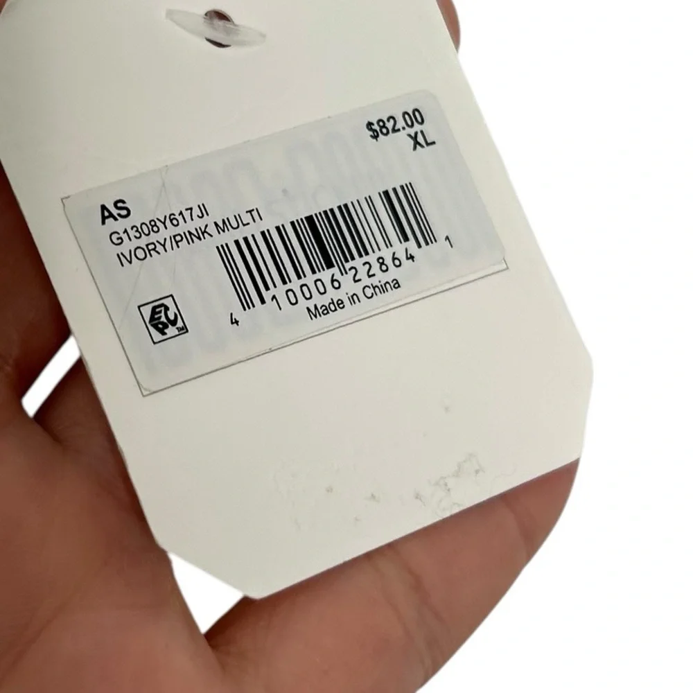 Altar'd State Sky Floral Midi Tiered Skirt Ivory Pink Floral Women’s Size XL - Picture 4 of 8